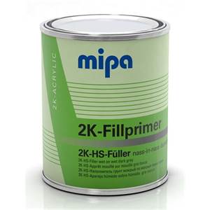 MIPA 2K HS Fillprimer tmavosivý 1 l, plnič "mokrý do mokrého"                   