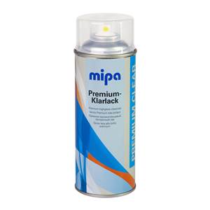 MIPA Premium Klarlack 400 ml, bezfarebný lak v spreji - vysoký lesk             
