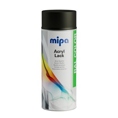 MIPA Lack Color RAL 9005 hodvábny mat 400 ml, akrylátový lak v spreji           