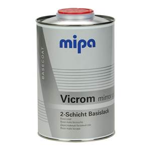 MIPA V.I.P. Vicrom "Mirror Glaze", bázový autolak s efektom tmavého chrómu      