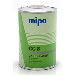 MIPA 2K HS Klarlack CC8 1 l, vysokolesklý rýchloschnúci bezfarebný autolak      