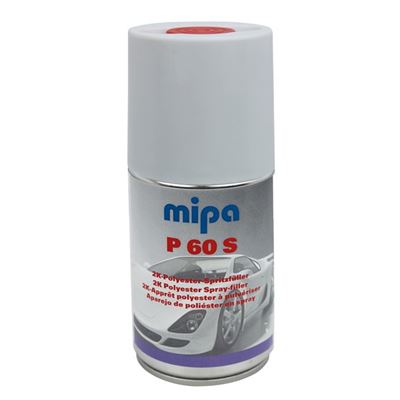 MIPA P 60 S spray 250 ml, striekací polyesterový tmel s tužidlom v spreji       