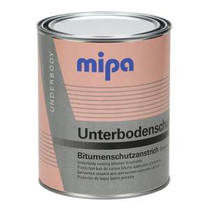 MIPA UBS Bitumen čierny 1 l, neprelakovateľná ochrana spodku áut, natierateľný  