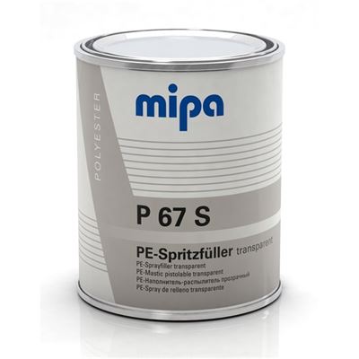 MIPA P 67 S 1 kg, transparentný striekací tmel                                  