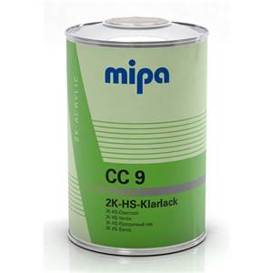 MIPA 2K HS Klarlack CC9 1 l, vysokolesklý rýchloschnúci bezfarebný autolak      