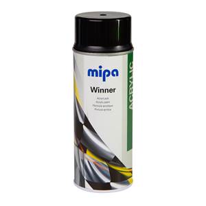 MIPA Winner čierny lesklý 400 ml, lak v spreji                                  