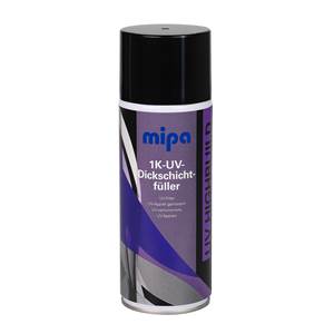 MIPA 1K-UV-Hrubovrstvý plnič-Spray 400 ml, plnič v spreji, vytvrdzujúci UV svetl