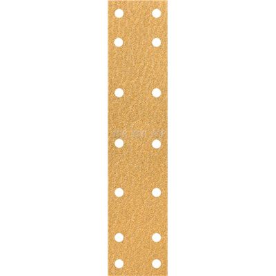 MP Brúsny papier, 70 mm x 420 mm, "Goldfilm" P 60, 14 dier, suchý zips          