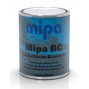 MIPA BC Superblack 1 l, bázový autolak, hotový odtieň, superčierna              